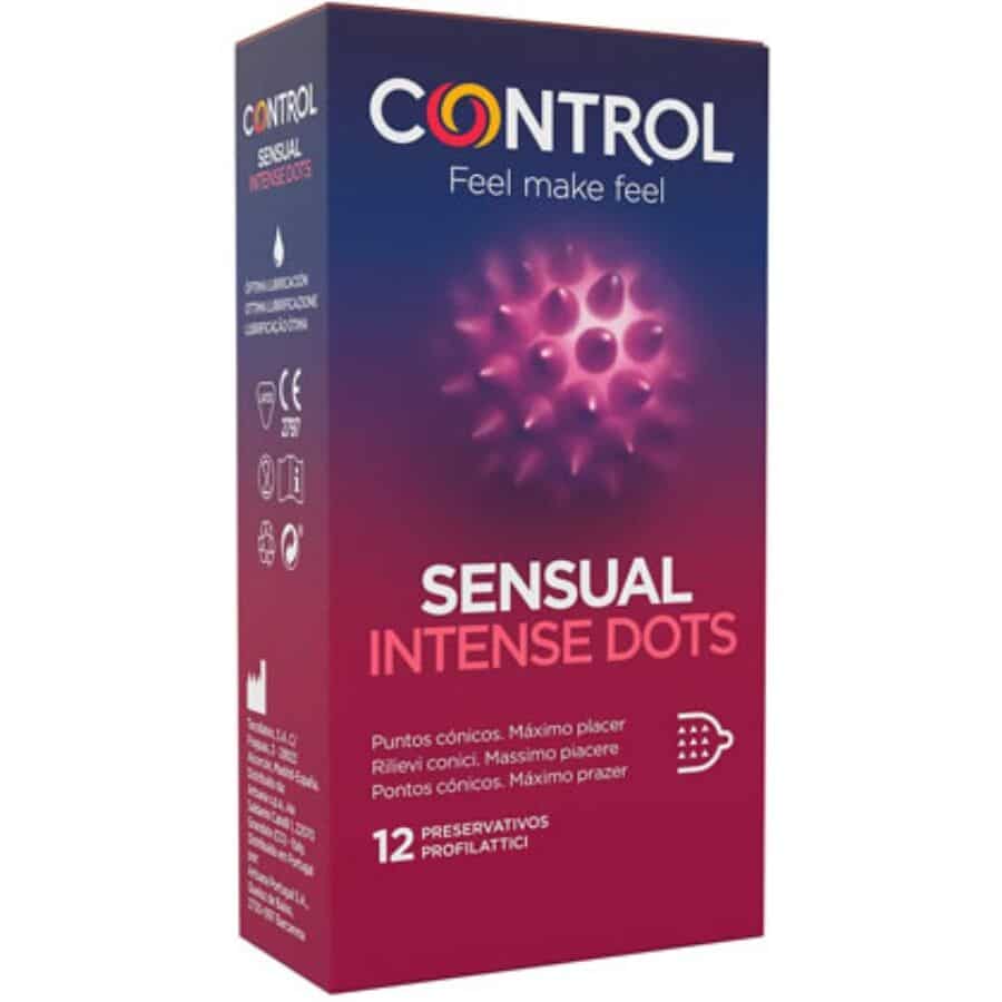 CONTROL – PRÉSERVATIFS SPIKE À POINTES CONIQUES 12 UNITÉS