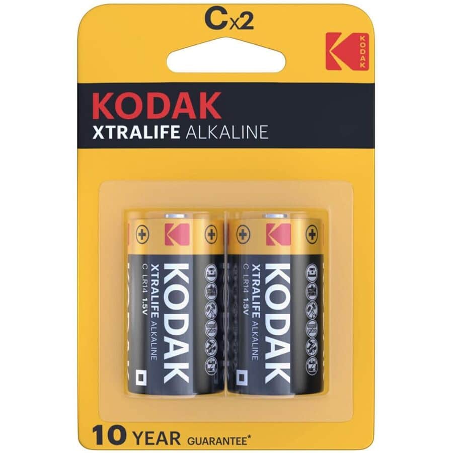 KODAK – PILES ALCALINES XTRALIFE CX 2 UNITÉS