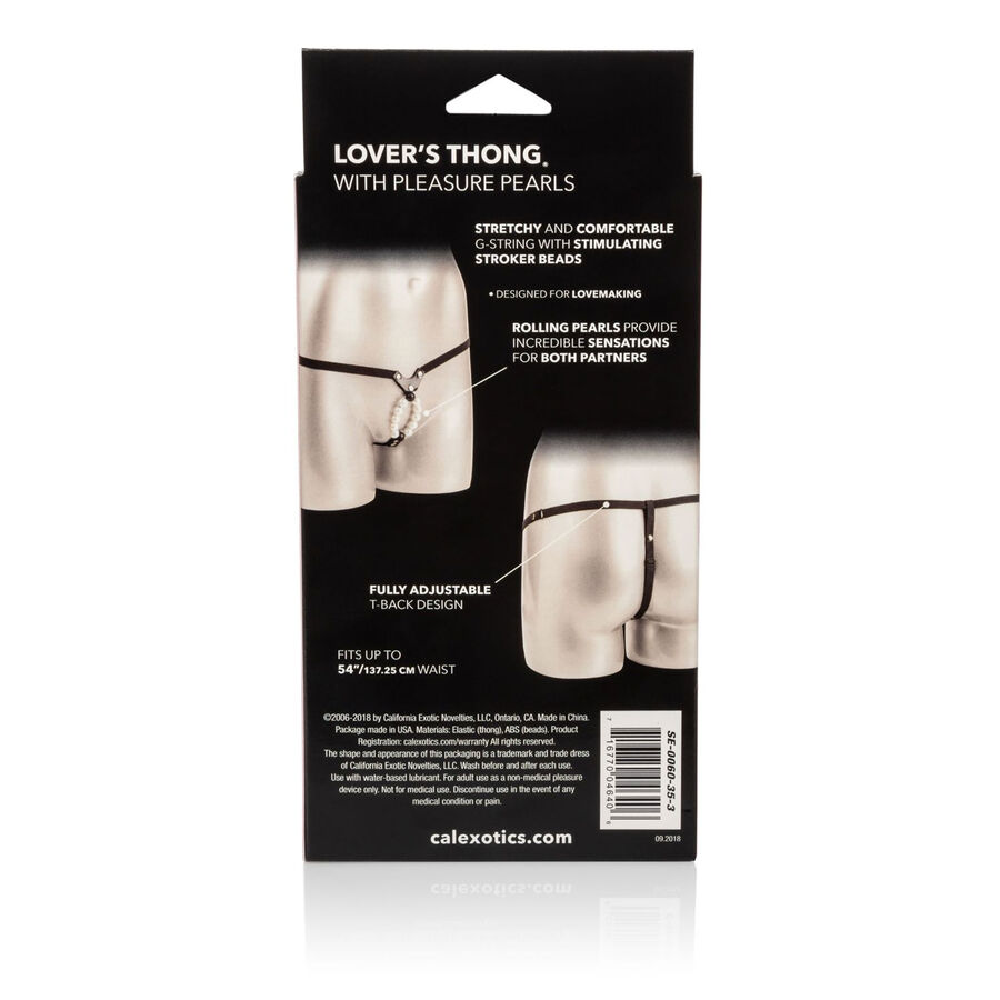 CALIFORNIA EXOTICS – LOVERS STRING AVEC PERLES DE PLAISIR