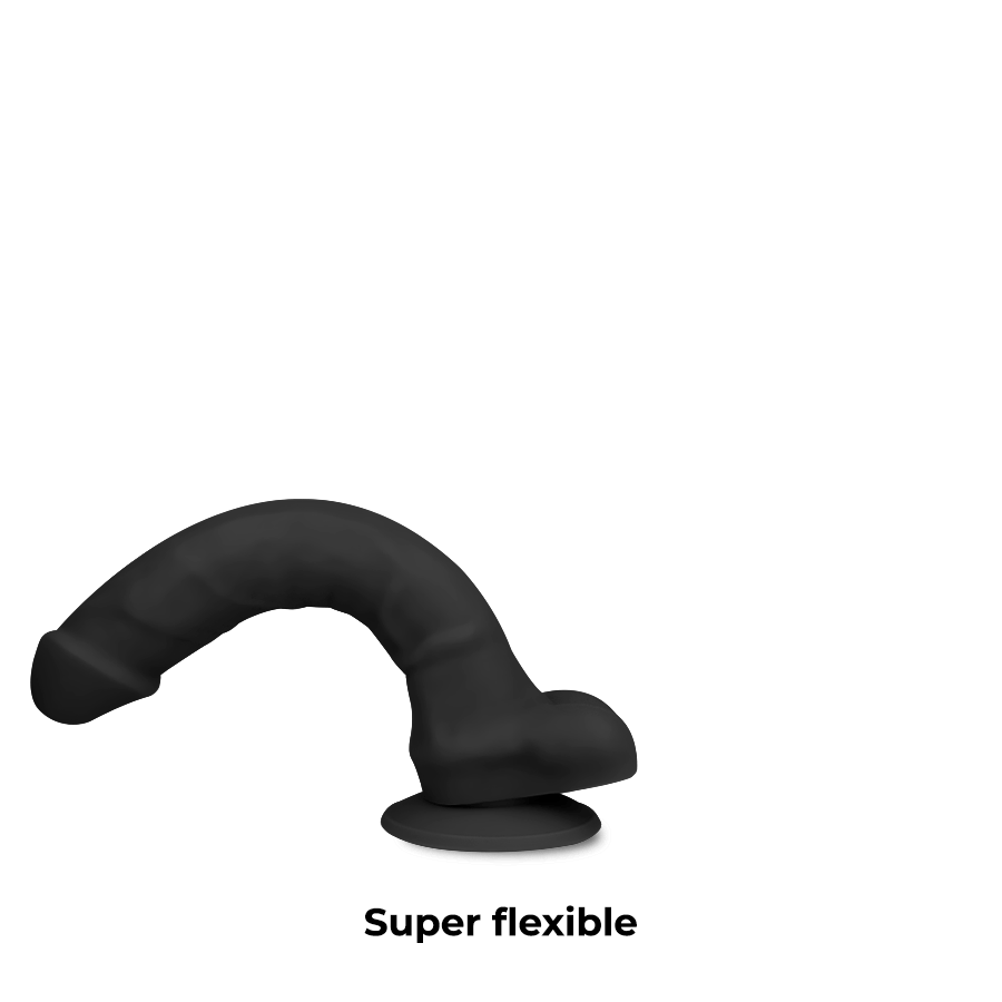 COCK MILLER – SILICONE DENSITÉ COCKSIL ARTICULABLE NOIR 24 CM