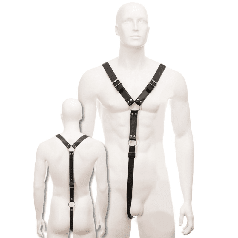 LEATHER BODY – HARNAIS DE HOMME NOIR