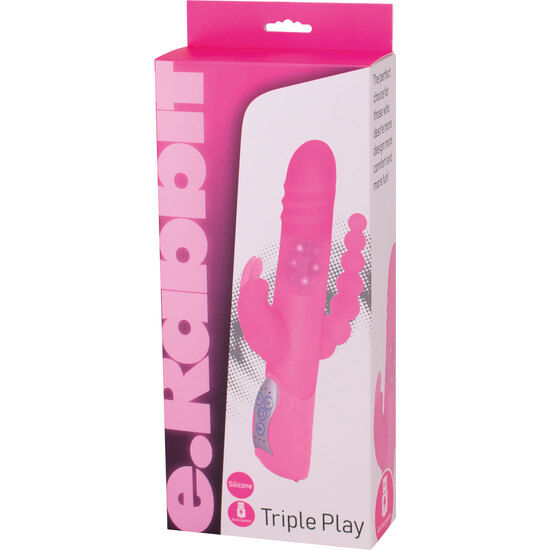 SEVEN CREATIONS – E RABBIT TRIPLE PLAYVIBRATEUR ROSE TRIPLE STIMULATION