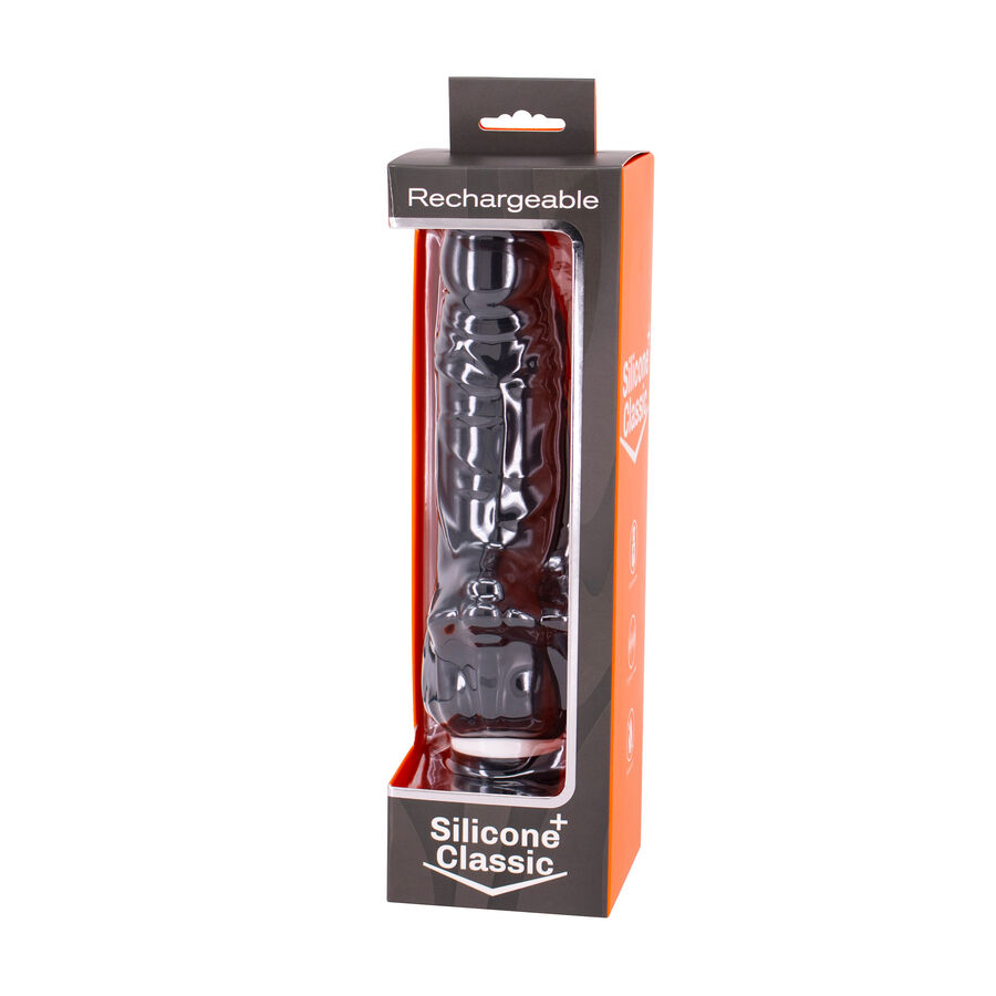 SEVEN CREATIONS – VIBRATEUR RECHARGEABLE NOIR 7V 18 CM MODÈLE 1
