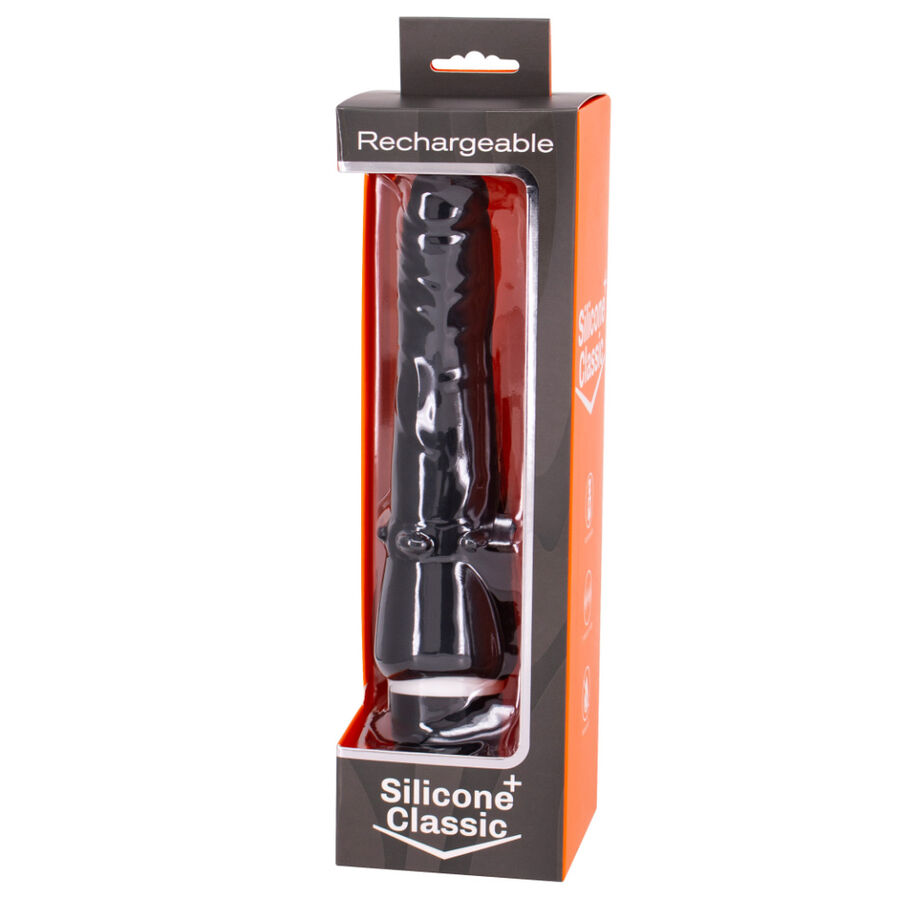 SEVEN CREATIONS – VIBRATEUR RECHARGEABLE NOIR 7V 20 CM