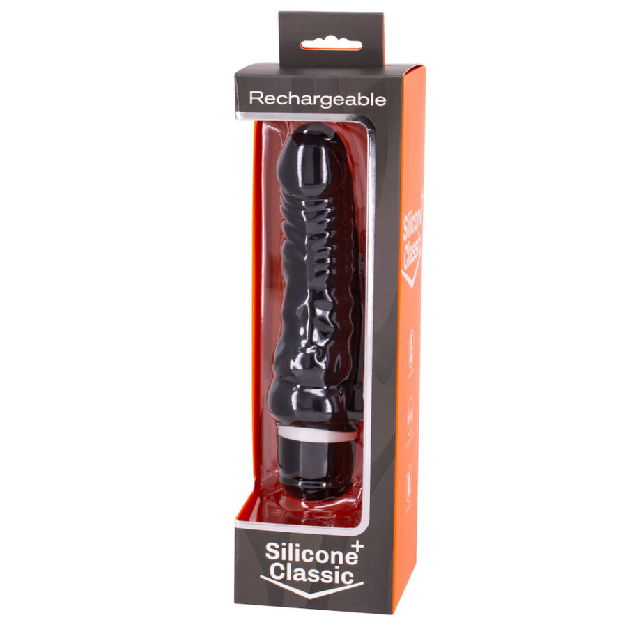 SEVEN CREATIONS – VIBRATEUR RECHARGEABLE NOIR 7V 18 CM MODÈLE 2