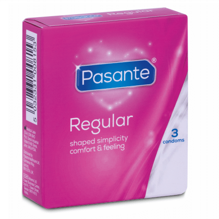 PASANTE – PRÉSERVATIFS GAMME RÉGULIÈRE 3 UNITÉS