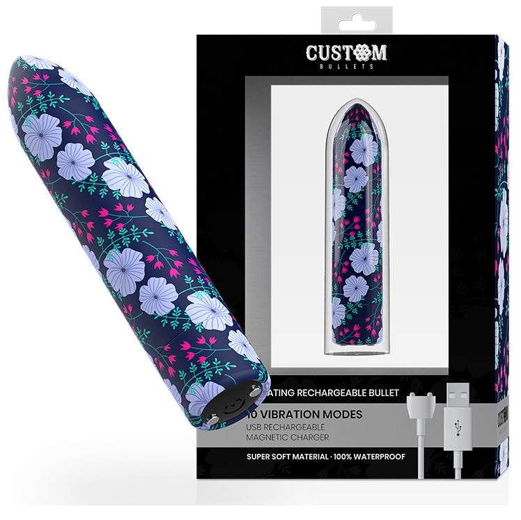 CUSTOM BULLETS – PERSONNALISÉS RECHARGEABLE PRINTEMPS 10 INTENSITIES