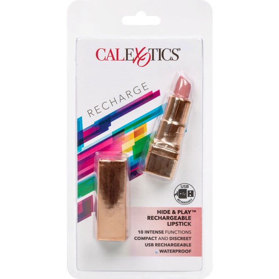 CALIFORNIA EXOTICS – BALA ROUGE LÈVRES RECHARGEABLE HIDE  PLAY ROSE DOUX