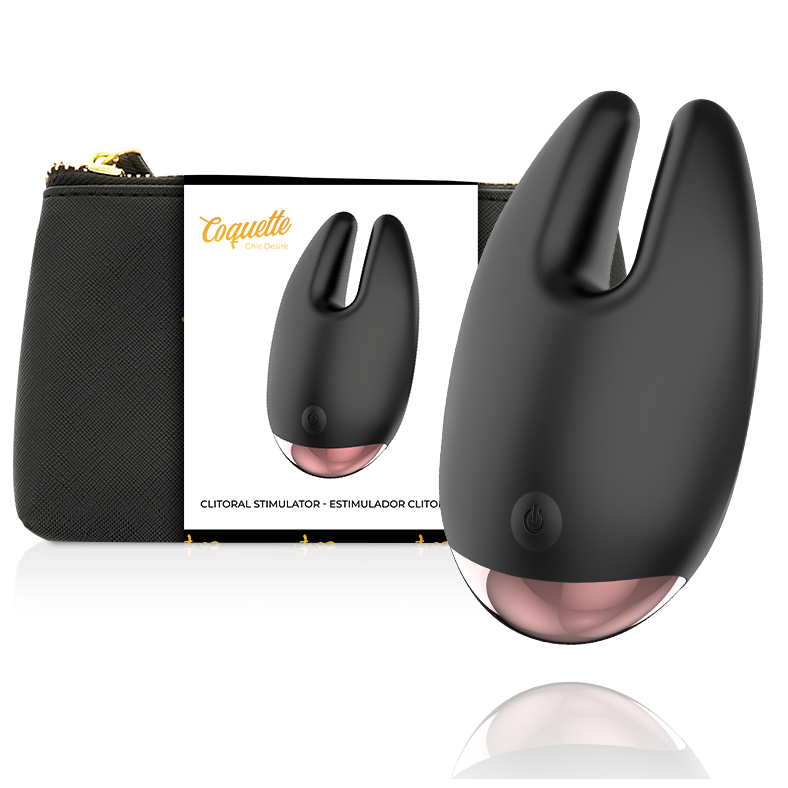 COQUETTE TOYS – STIMULATEUR CLITORIAL NOIR / OR