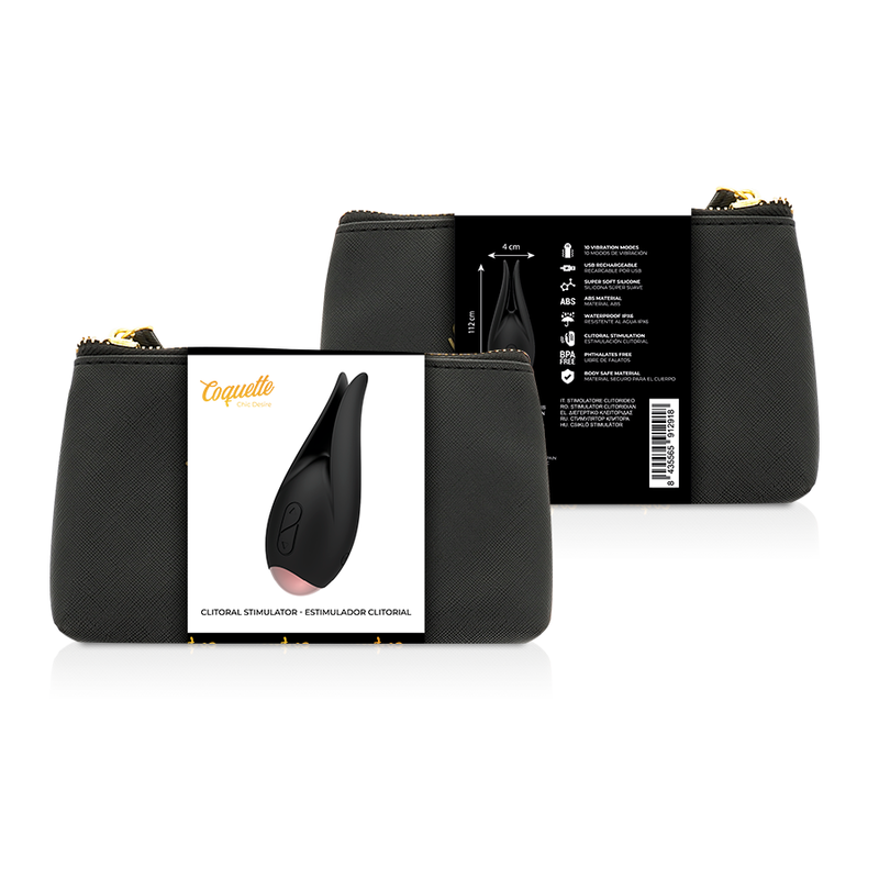 COQUETTE TOYS – STIMULATEUR CLITORIAL NOIR / OR