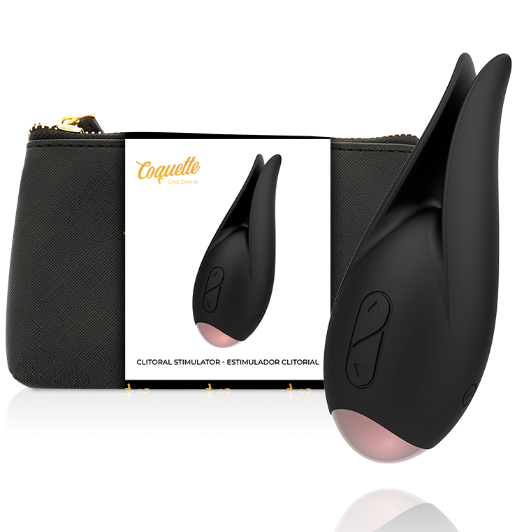 COQUETTE TOYS – STIMULATEUR CLITORIAL NOIR / OR