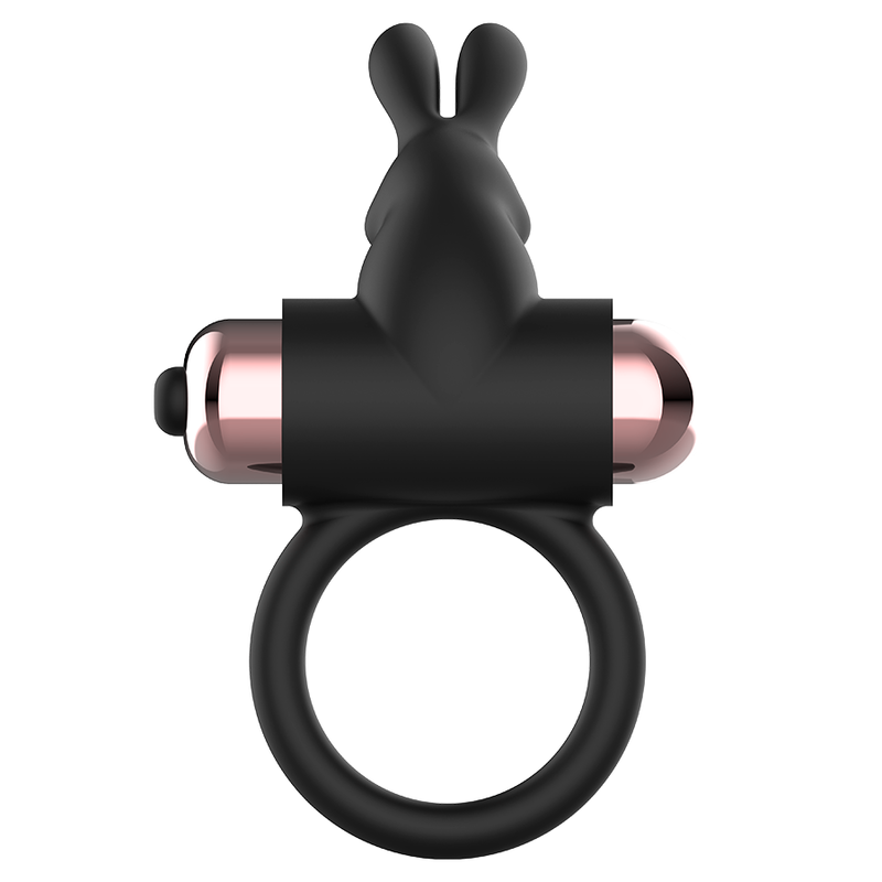 COQUETTE TOYS – COCKRING AVEC VIBRATEUR NOIR/ OR