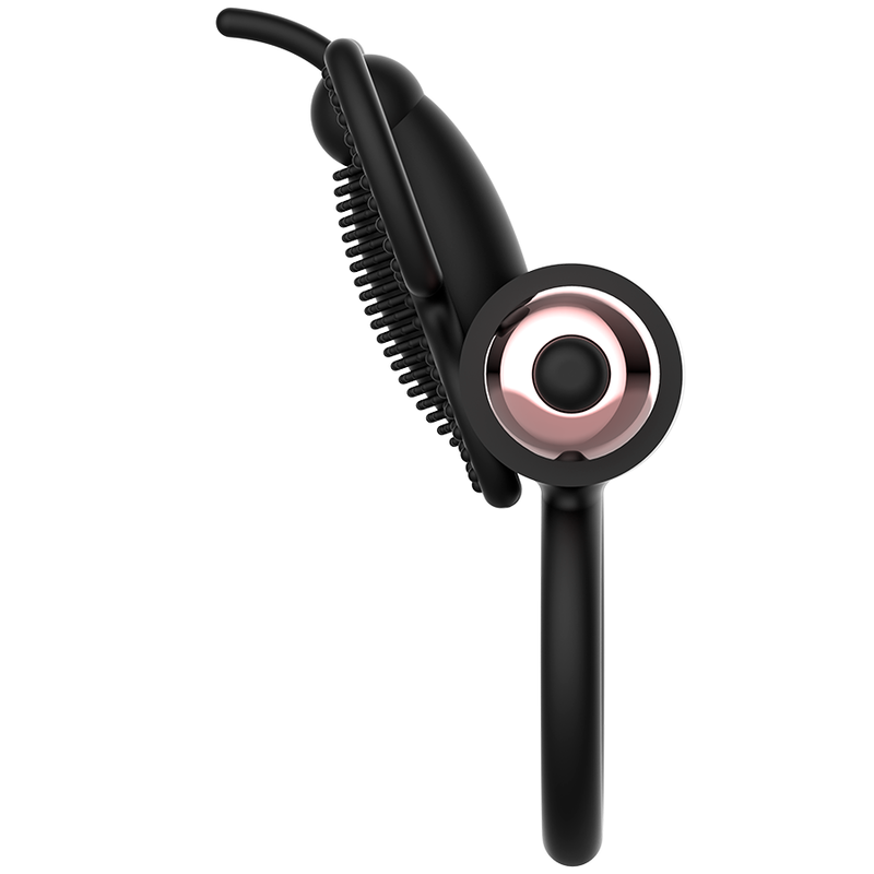 COQUETTE TOYS – COCKRING PAPILLON AVEC VIBRATEUR NOIR/ OR