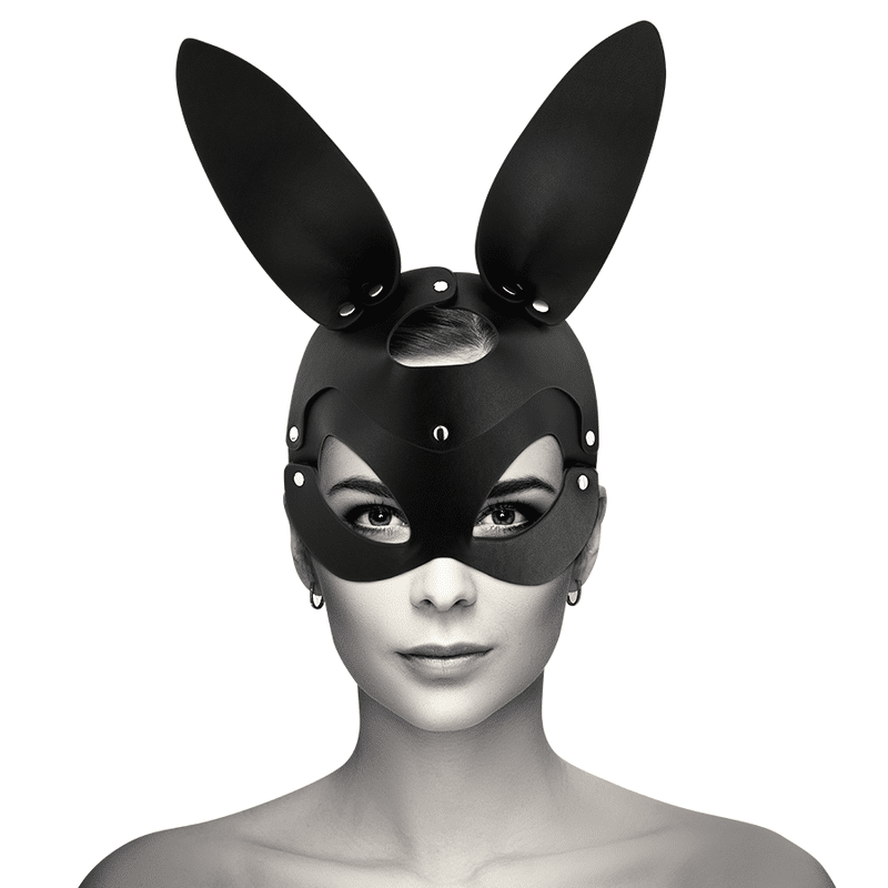 COQUETTE CHIC DESIRE – MASQUE EN CUIR VEGAN AVEC OREILLES DE LAPIN