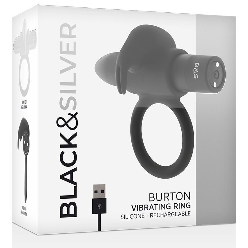 BLACKSILVER – BURTON RING 10 MODES DE VIBRATION NOIR