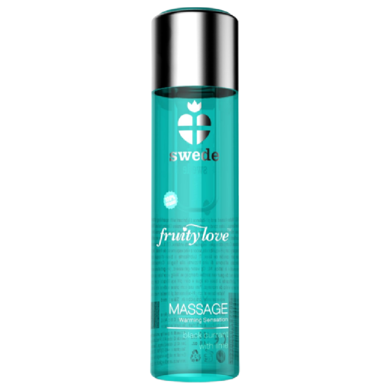 SWEDE – FRUITY LOVE HUILE DE MASSAGE EFFET CHAUFFANT CASSIS ET CITRON VERT 120 ML
