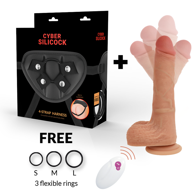 CYBER SILICOCK – STRAP-ON TÉLÉCOMMANDE MR RICK