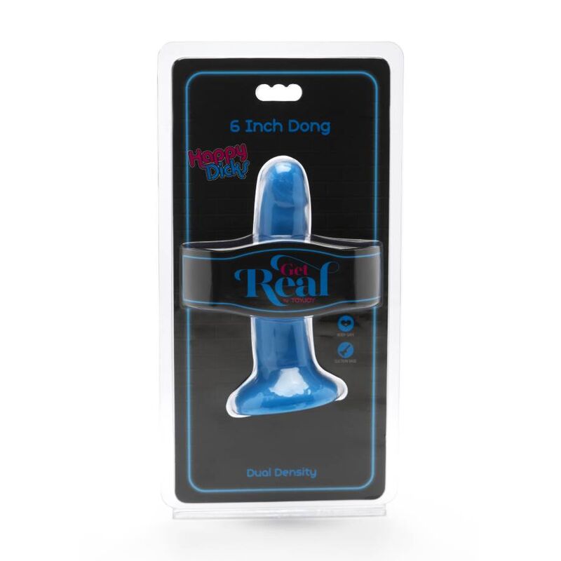 GET REAL – HAPPY DICKS DONG 12 CM BLEU