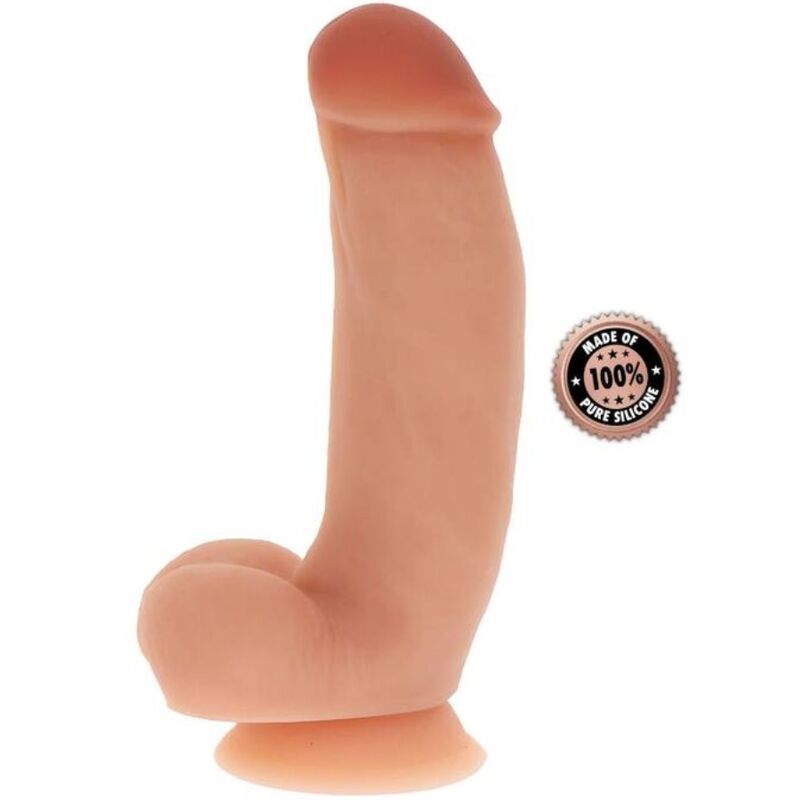 GET REAL – GODE EN SILICONE 18 CM AVEC BALLES PEAU