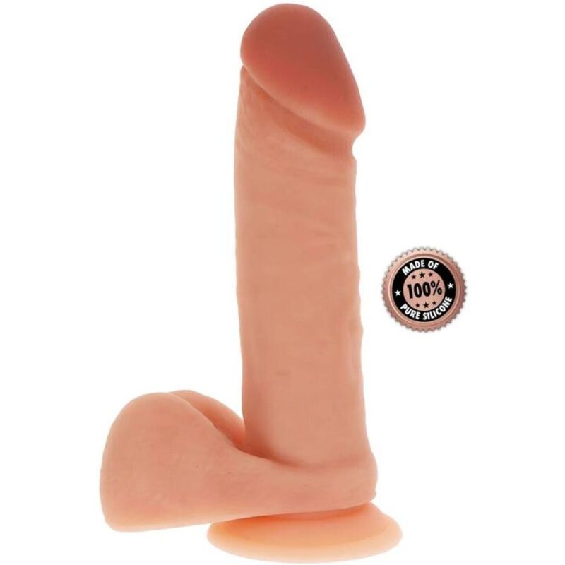 GET REAL – GODE EN SILICONE 20,5 CM AVEC BALLES PEAU