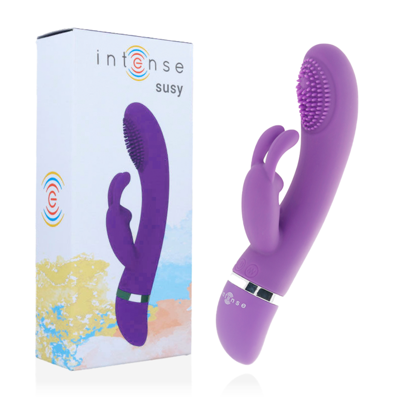 INTENSE – VIBRATEUR OSCILLANT SUSY SILICON RABBIT LILAS