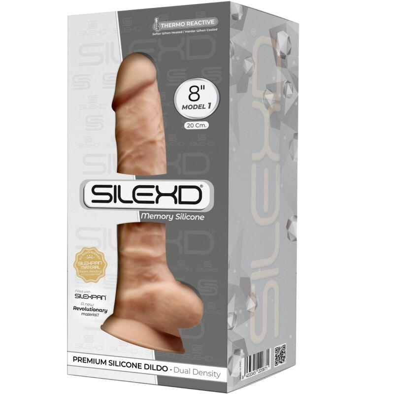 SILEXD – MODÈLE 1 PÉNIS RÉALISTE PREMIUM SILEXPAN SILICONE 20 CM
