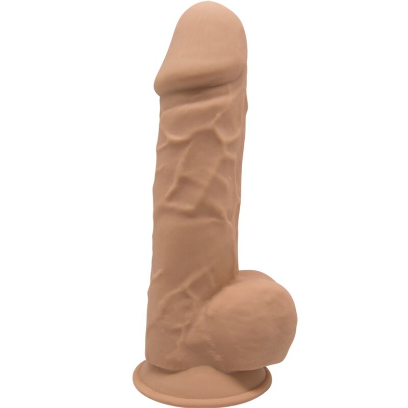 SILEXD – MODÈLE 1 PÉNIS RÉALISTE PREMIUM SILEXPAN SILICONE CARAMEL 21.5 CM