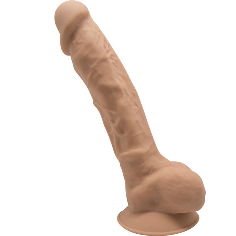 SILEXD – MODÈLE 1 PÉNIS RÉALISTE PREMIUM SILEXPAN SILICONE CARAMEL 23 CM