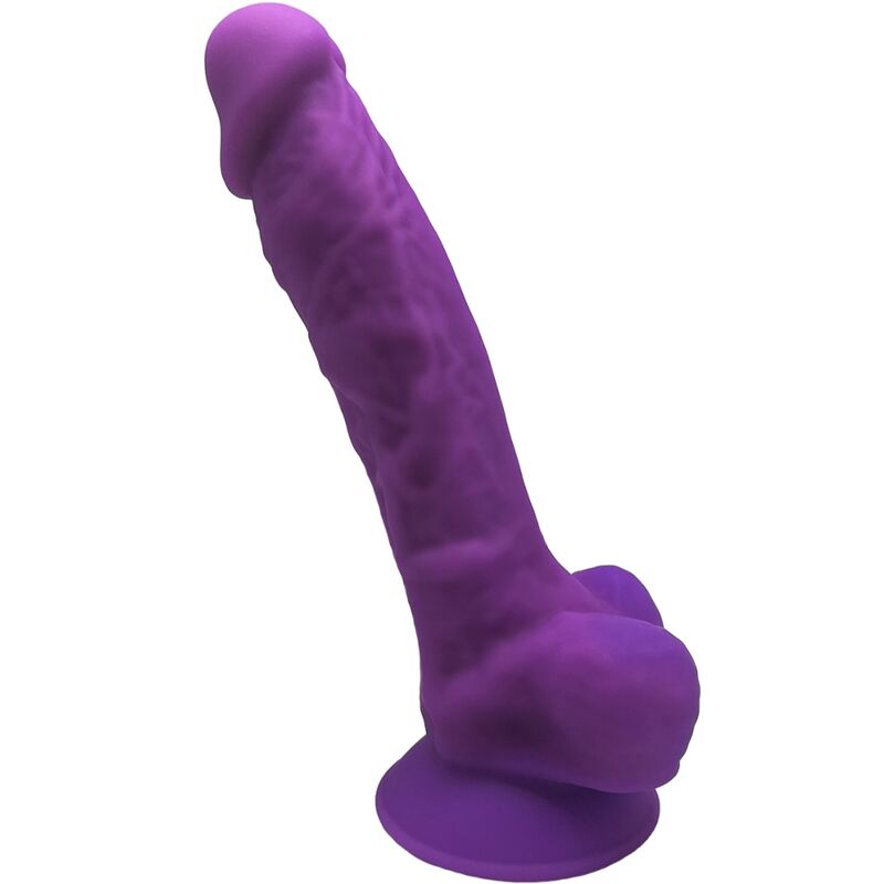 SILEXD – MODÈLE 1 PÉNIS RÉALISTE PREMIUM SILEXPAN SILICONE VIOLET 17.5 CM