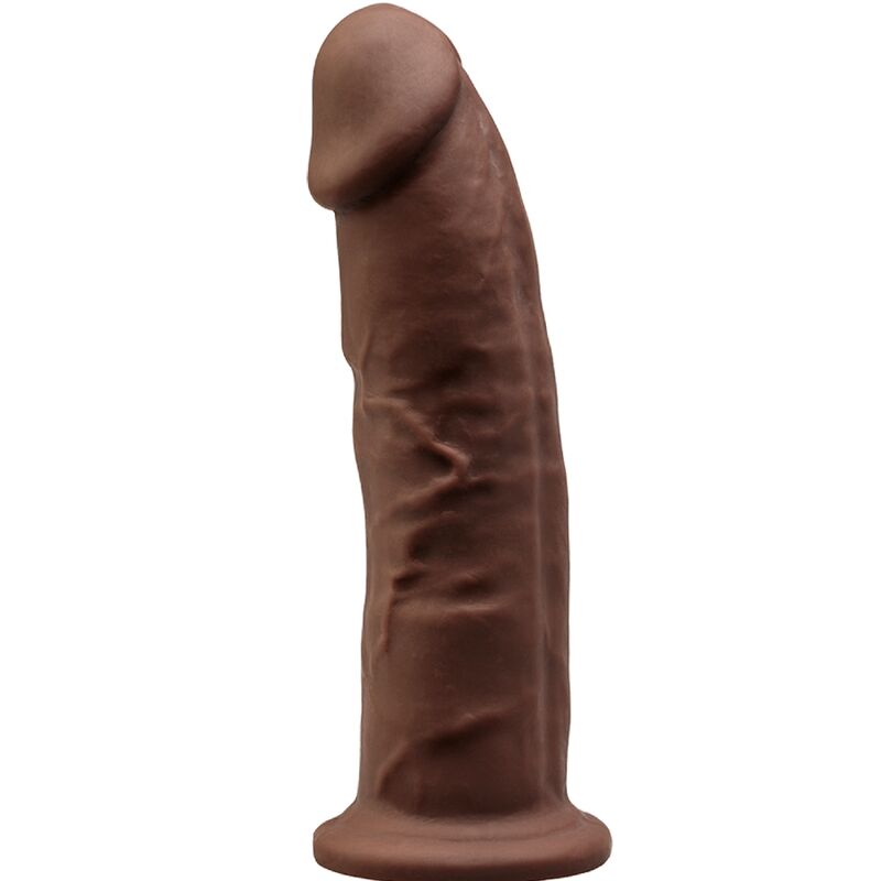 SILEXD – MODÈLE 2 PÉNIS RÉALISTE PREMIUM SILEXPAN SILICONE MARRON 23 CM