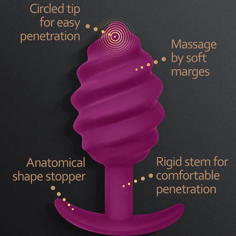 G-VIBE – GPLUG TWIST 2 PLUG ANAL VIOLET