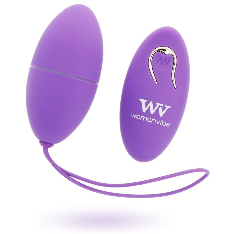WOMANVIBE – ALSAN EGG TELECOMMANDE NOIR SILICONE VIOLET